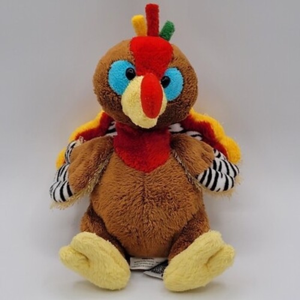 Webkinz Ganz Gobbler Turkey Autumn Fall Thanksgiving Plush Stuffed Animal Toy 8"